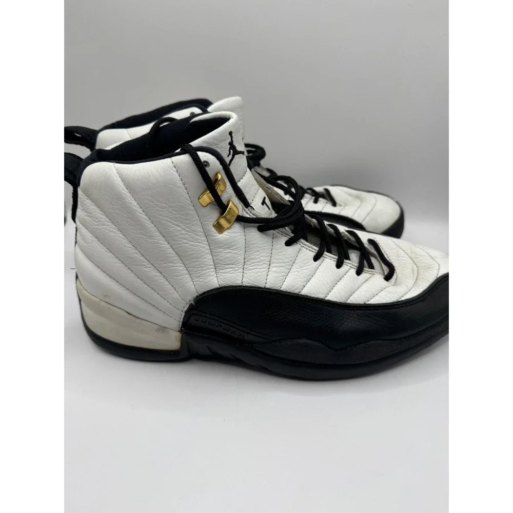 VTG 1996 Nike Air Jordan 12 Taxi OG Mens 12 White Black 130690-101 As Is